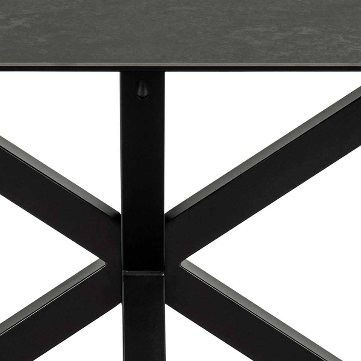 Heaven Dining Table in Ceramic Black Top 160x90cm