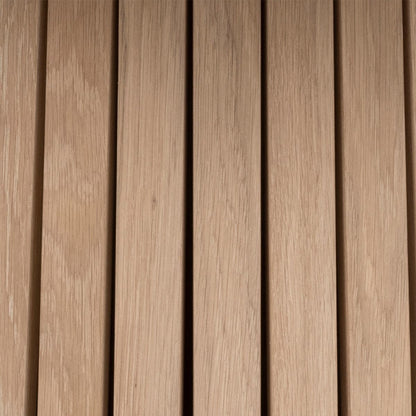 Christo Round Dining Table in White pigmented Oak