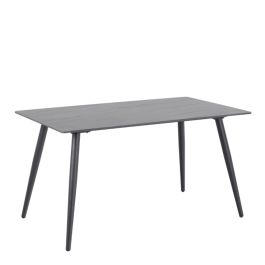 Wicklow Ceramic Dining Table in Black 140x80cm
