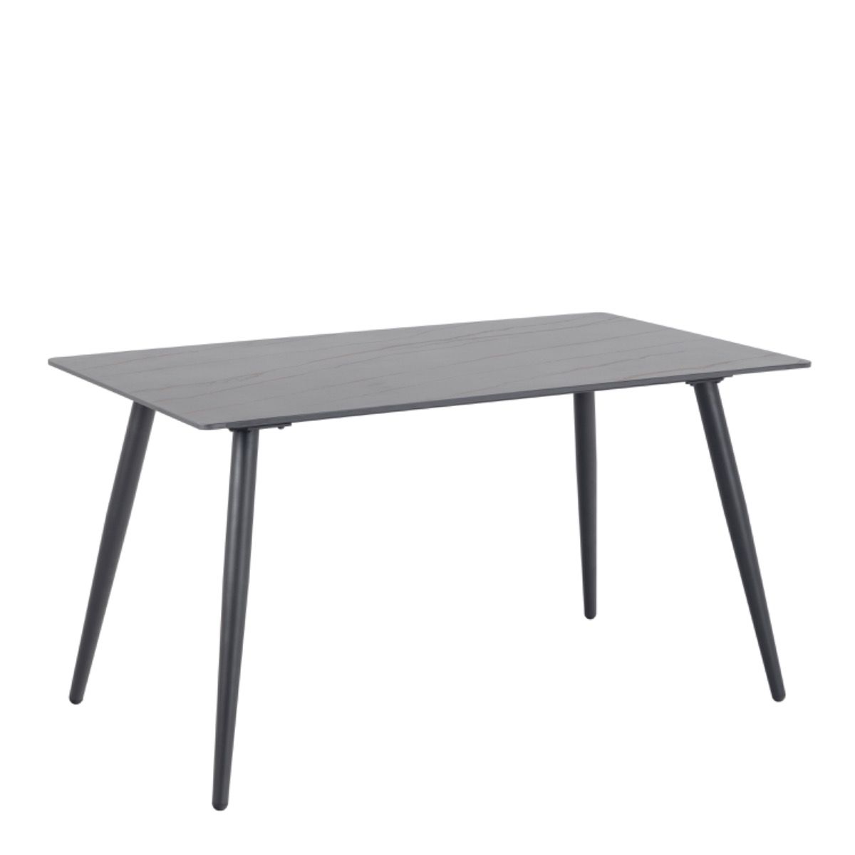 Wicklow Ceramic Dining Table in Black 140x80cm