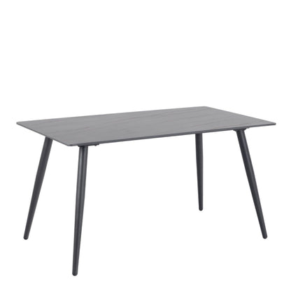 Wicklow Ceramic Dining Table in Black 140x80cm