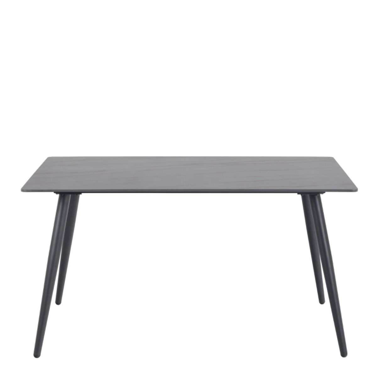 Wicklow Ceramic Dining Table in Black 140x80cm