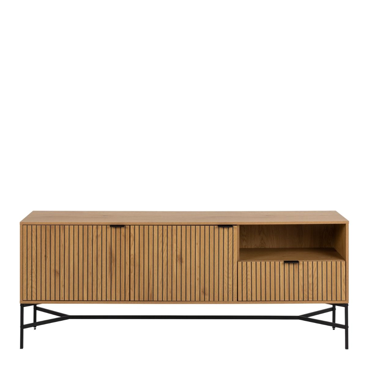 Jaipur Sideboard with 2 Doors and 1 Drawer in Wild Oak Matt