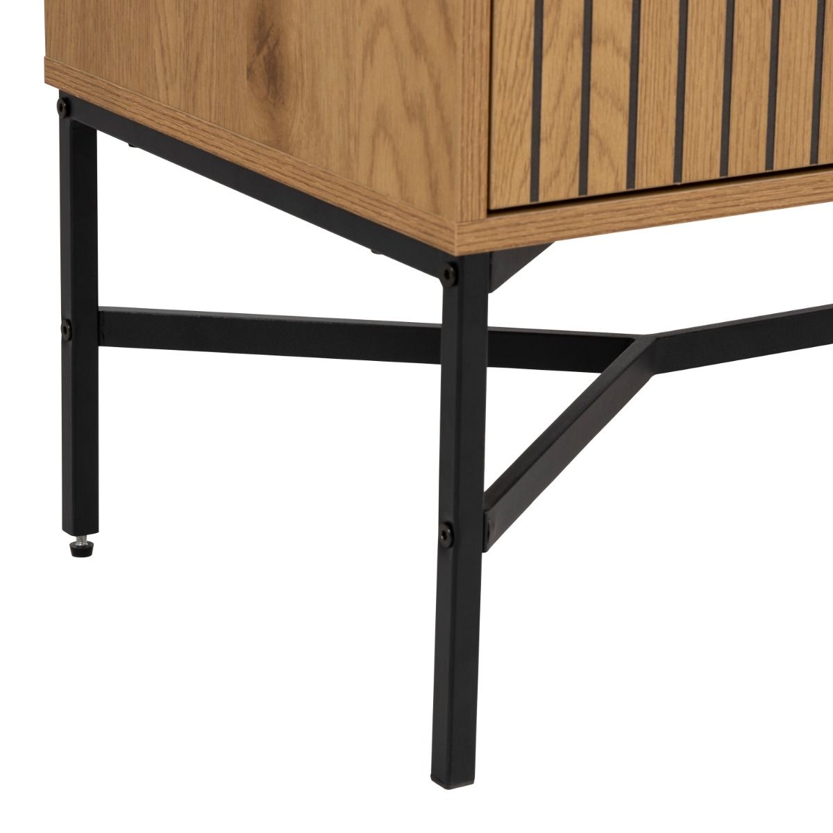 Jaipur Sideboard with 2 Doors and 1 Drawer in Wild Oak Matt