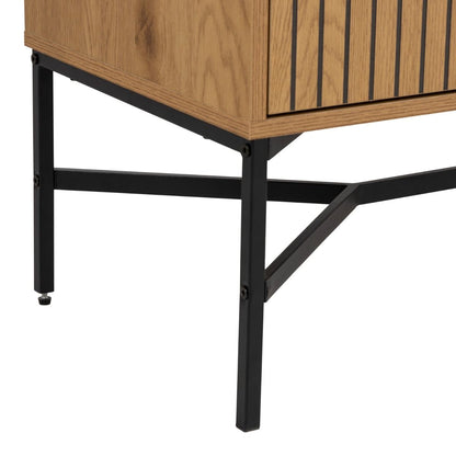 Jaipur Sideboard with 2 Doors and 1 Drawer in Wild Oak Matt