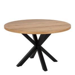 Heaven Dining Table in Oak with Black Legs 120x76.4cm
