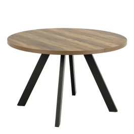 Zalida Round Dining Table in Oak 210x120cm