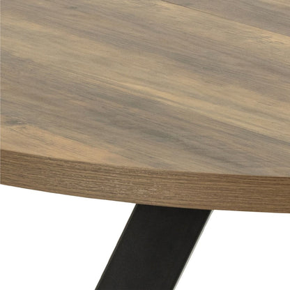Zalida Round Dining Table in Oak 210x120cm