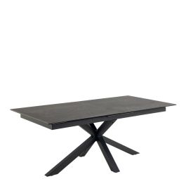 Heaven Extendable Dining Table with Ceramic Black Top 200–240cm