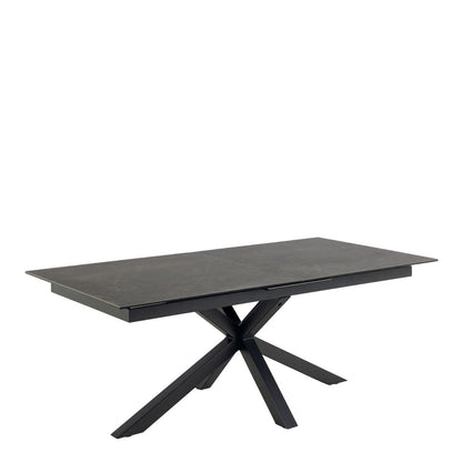 Heaven Extendable Dining Table with Ceramic Black Top 200–240cm