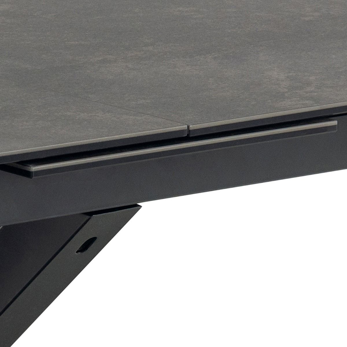 Heaven Extendable Dining Table with Ceramic Black Top 200–240cm