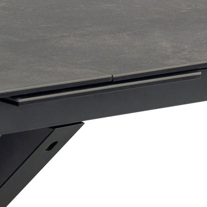 Heaven Extendable Dining Table with Ceramic Black Top 200–240cm