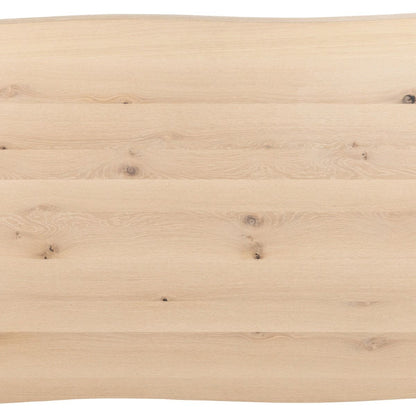 Malika Dining Table in White Oak and Black 220x75cm