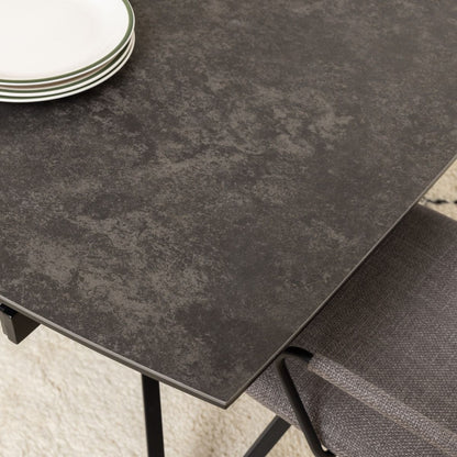 Blackburn Ceramic Dining Table in Black