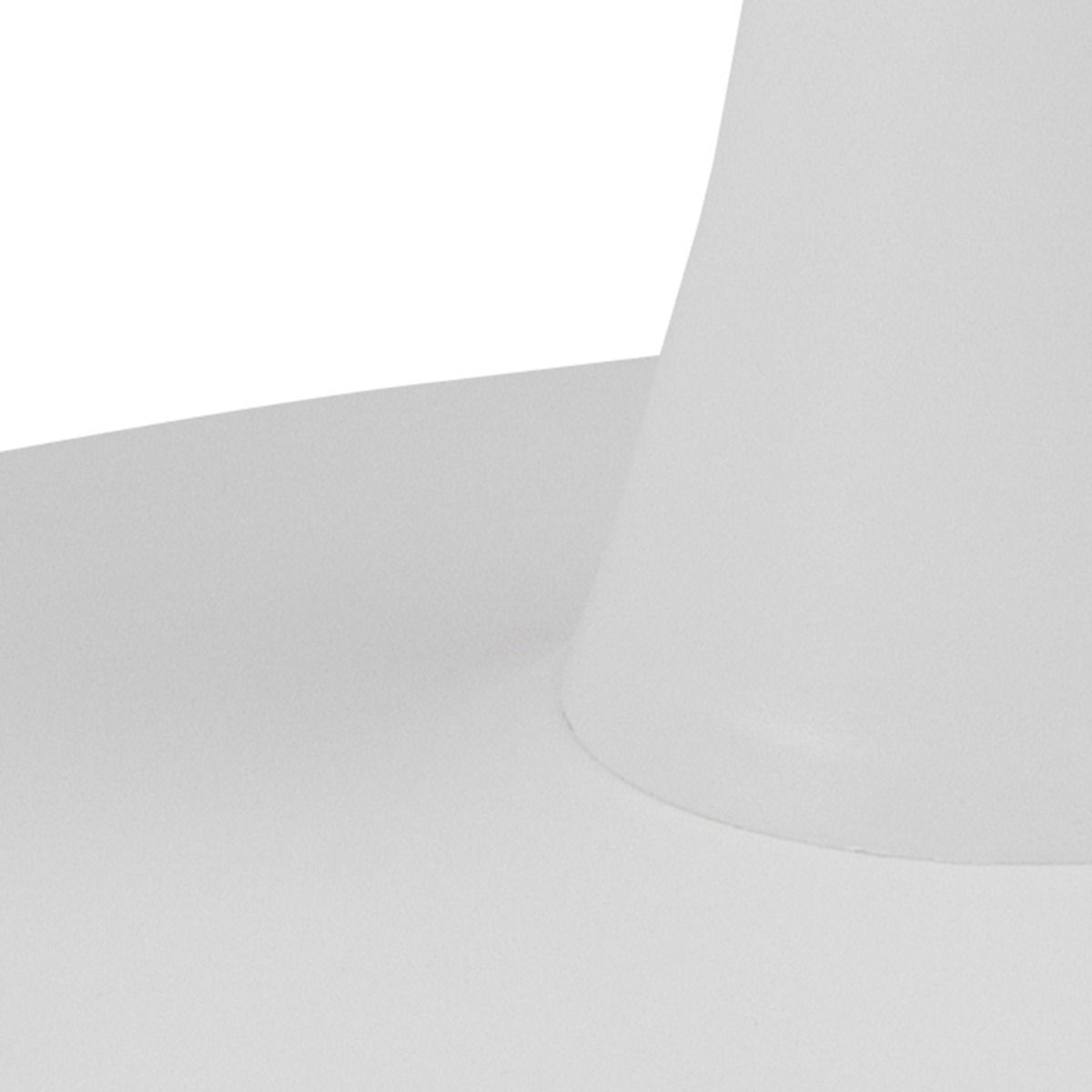 Malta Ceramic Square Dining Table in White 90x75cm