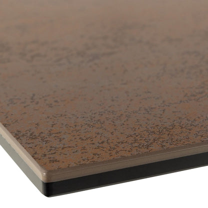 Heaven Extendable Dining Table with Ceramic Rusty Brown Top 168–210cm