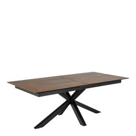 Heaven Extendable Dining Table with Ceramic Rusty Brown Top 200–240cm