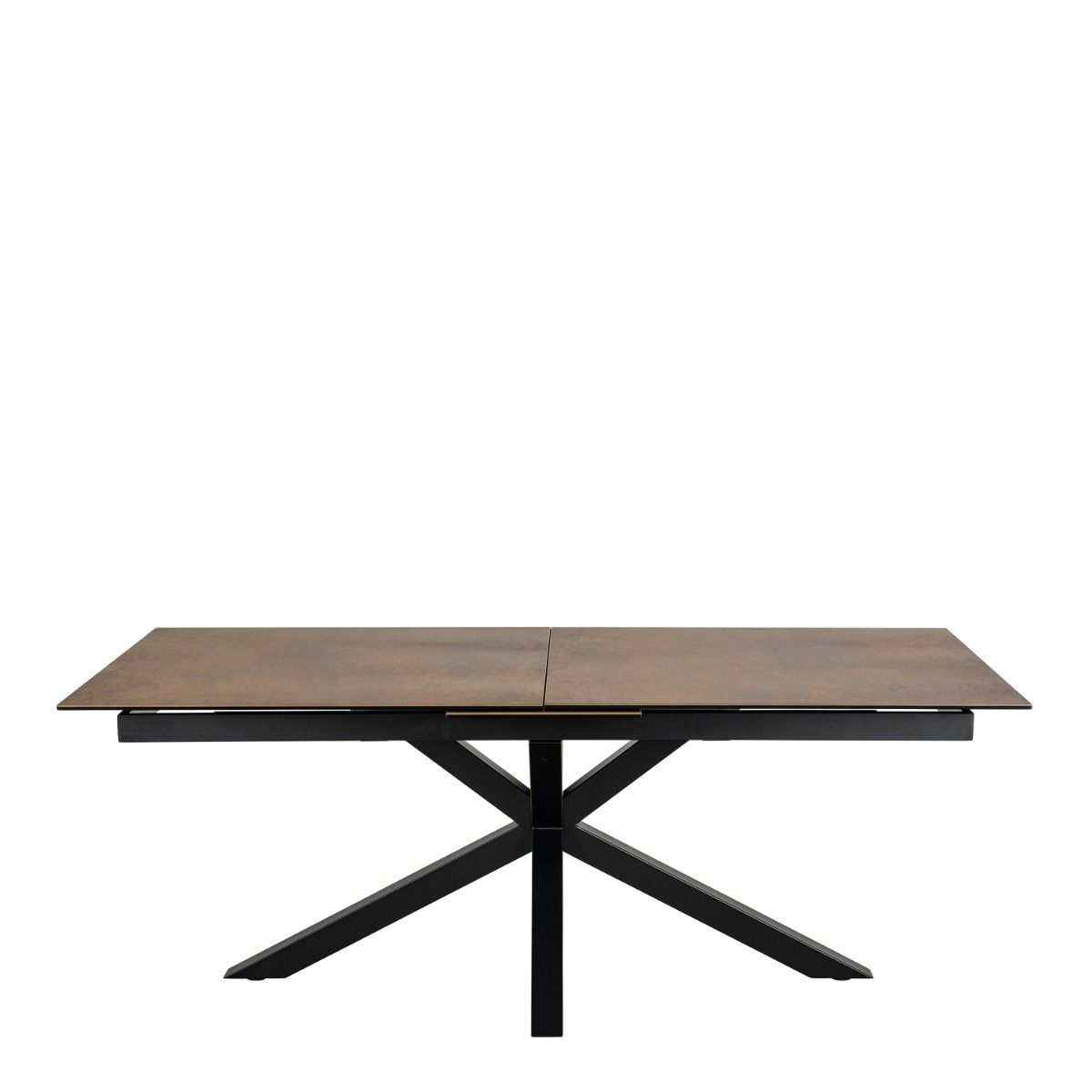 Heaven Extendable Dining Table with Ceramic Rusty Brown Top 200–240cm