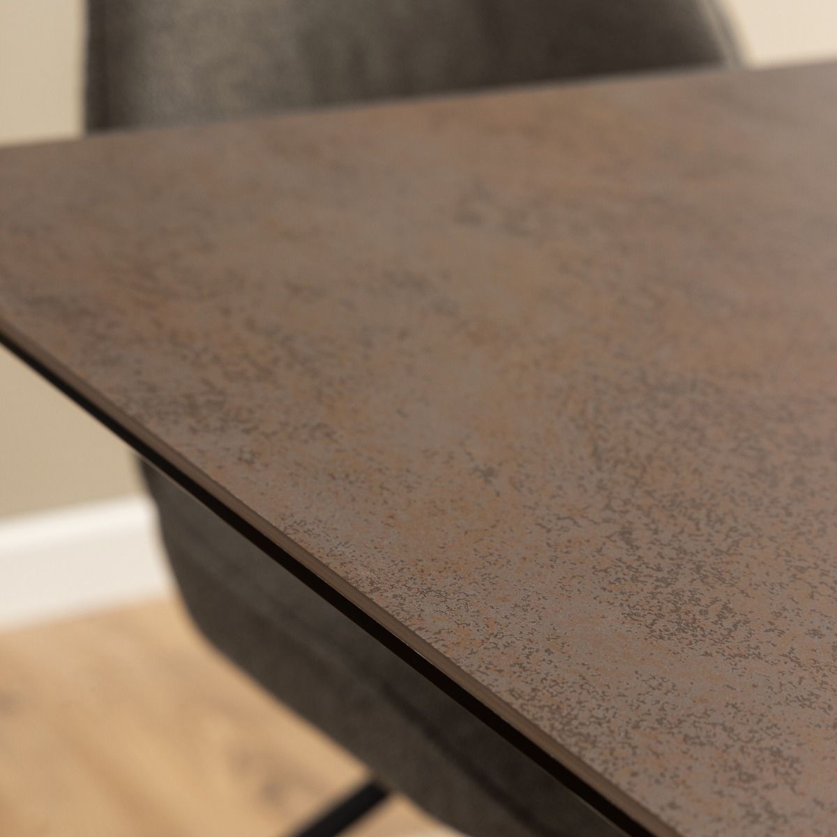 Heaven Extendable Dining Table with Ceramic Rusty Brown Top 200–240cm