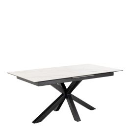 Heaven Extendable Dining Table with Ceramic White Top 168–210cm