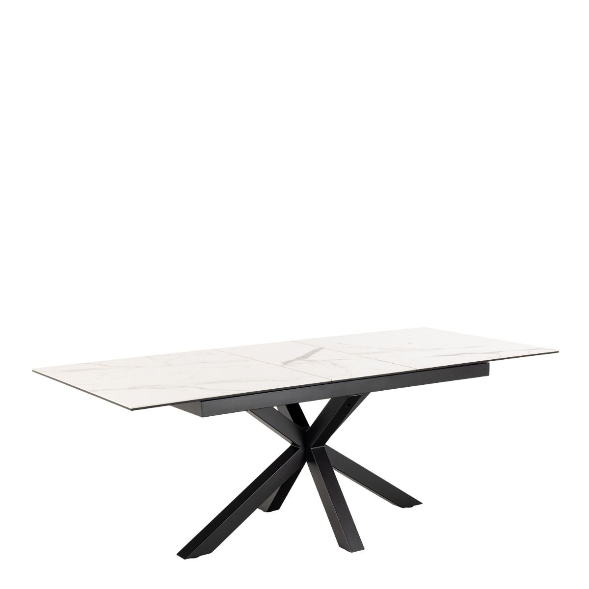 Heaven Extendable Dining Table with Ceramic White Top 168–210cm