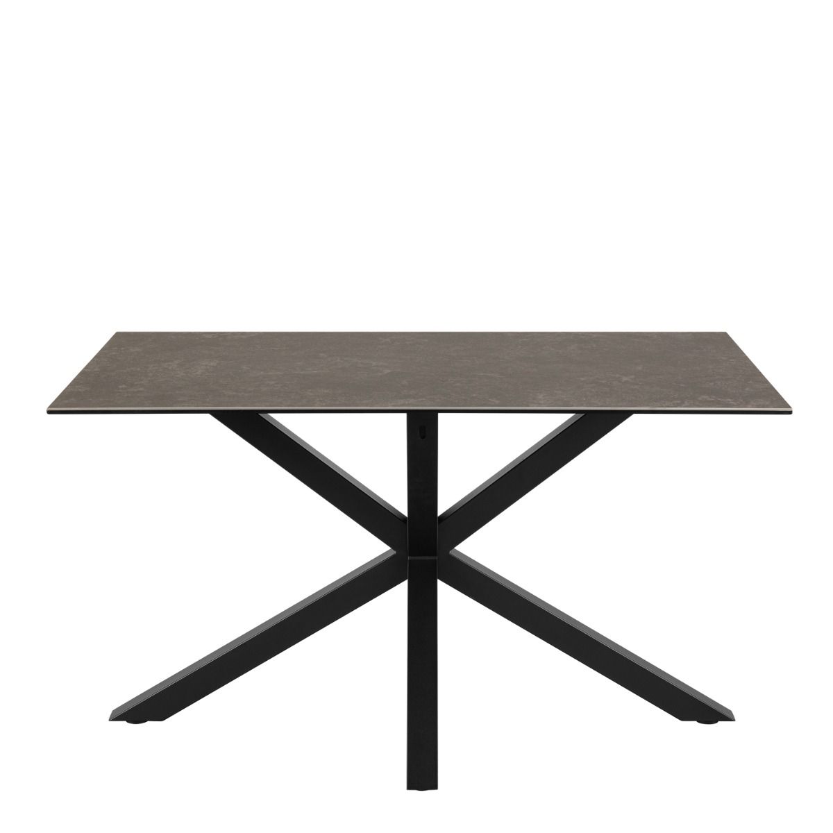 Heaven Dining Table with Ceramic Black Top 135x75.5cm