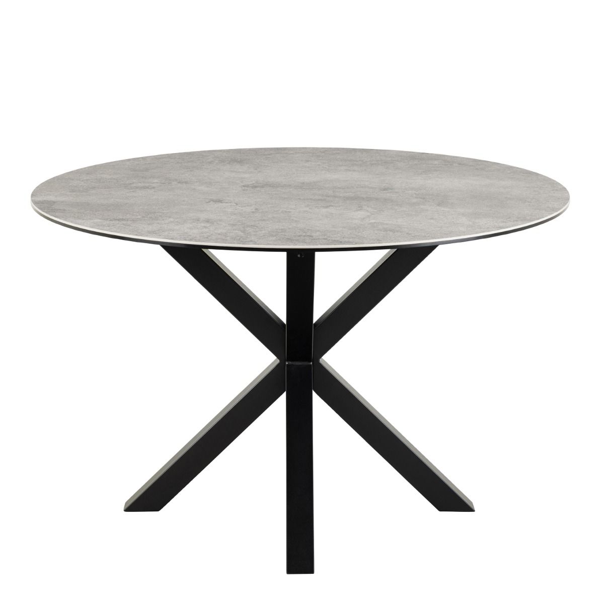 Heaven Round Dining Table with Ceramic Grey Top 119cm