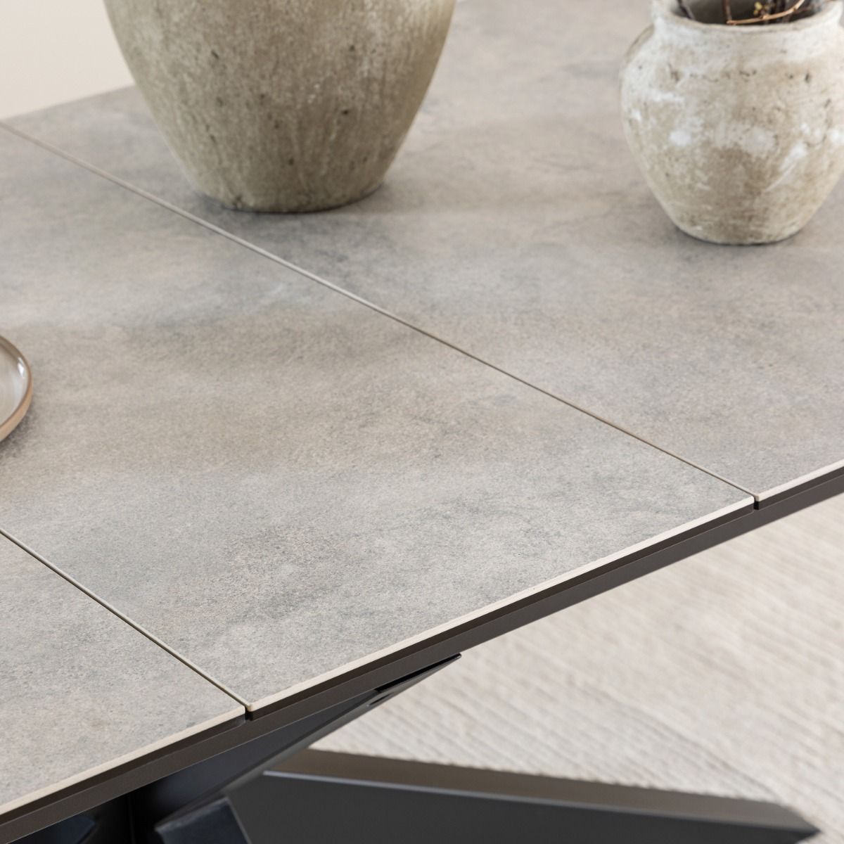 Heaven Extendable Dining Table with Ceramic Grey Top 200–240cm