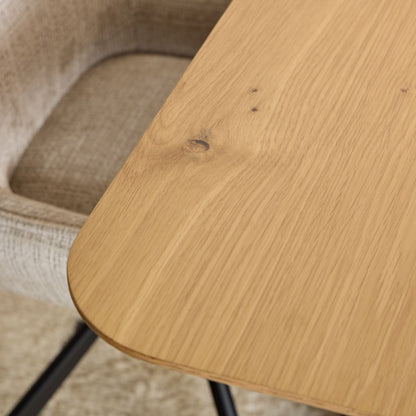 Irwine Dining Table in Matt Oak 200x100cm