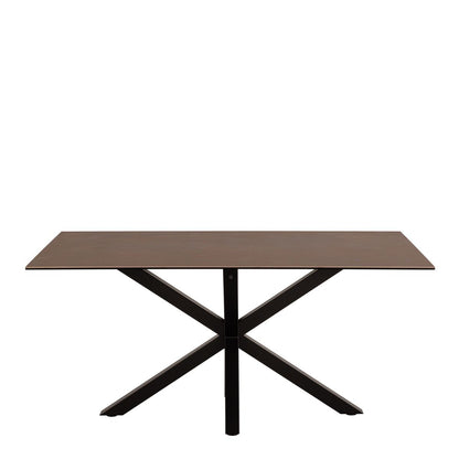 Heaven Dining Table in Ceramic Rusty Brown 160x90cm