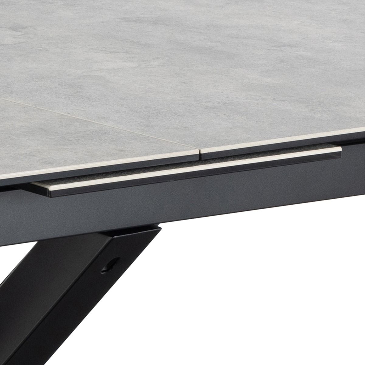 Heaven Extendable Dining Table with Ceramic Grey Top 168–210cm
