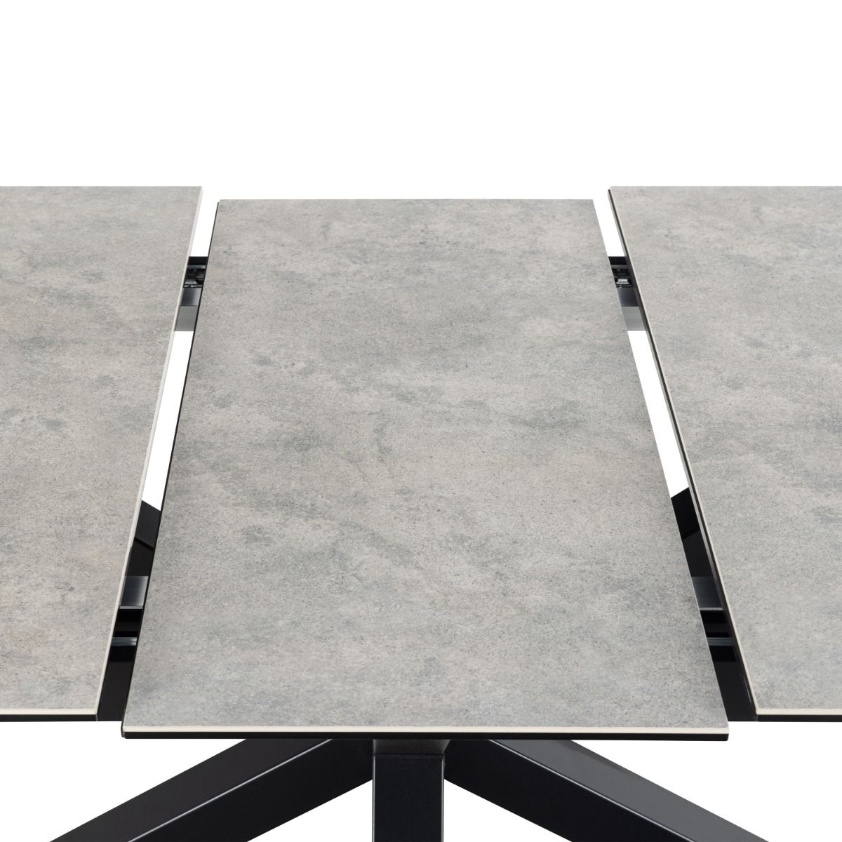 Heaven Extendable Dining Table with Ceramic Grey Top 168–210cm