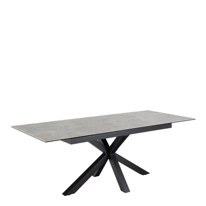 Heaven Extendable Dining Table with Ceramic Grey Top 168–210cm