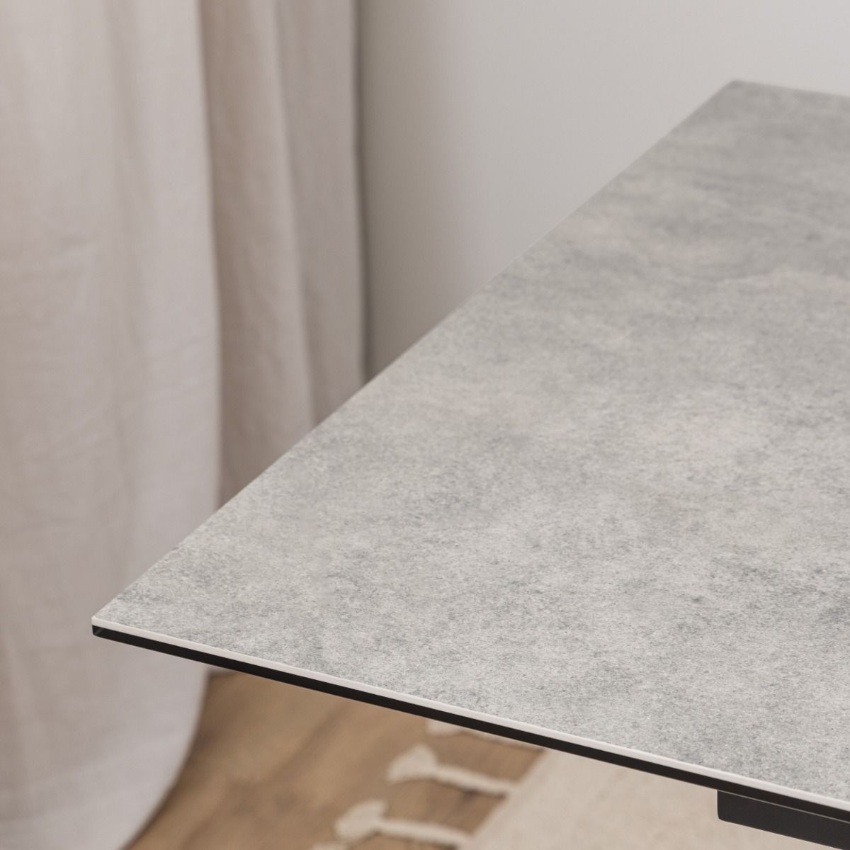 Heaven Extendable Dining Table with Ceramic Grey Top 168–210cm