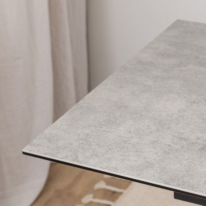 Heaven Extendable Dining Table with Ceramic Grey Top 168–210cm