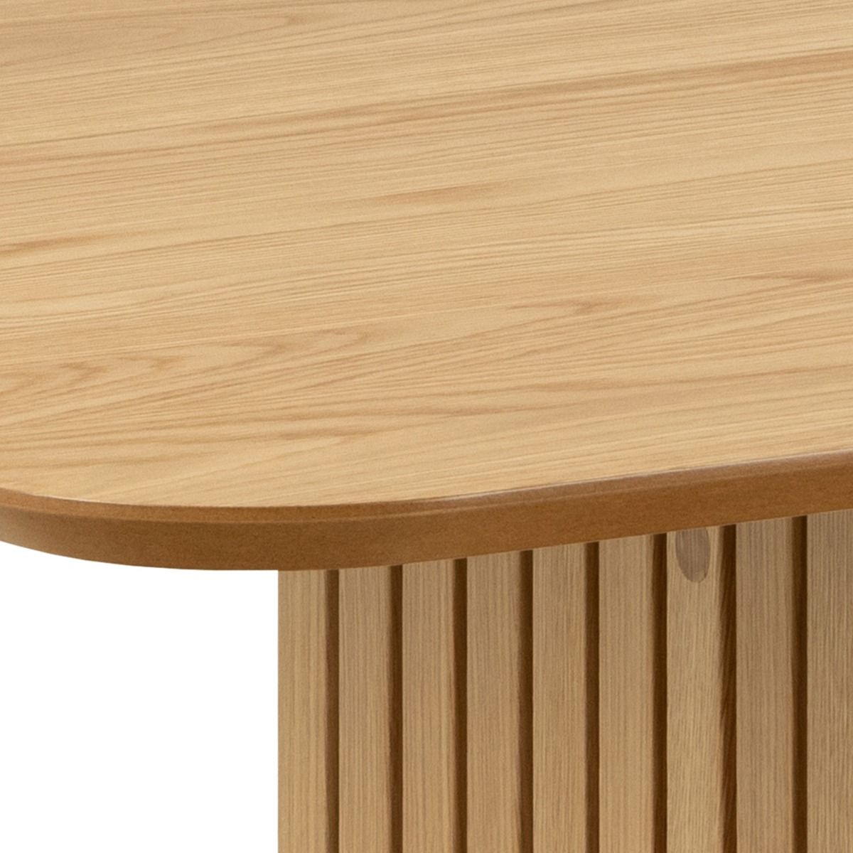 Christo Dining Table in Oak 220x105cm includes 6 Ida Dining Chairs in Black