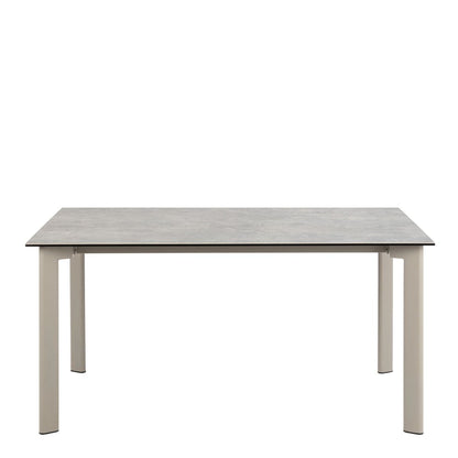 Palermo Ceramic Dining Table in Grey 160x90cm