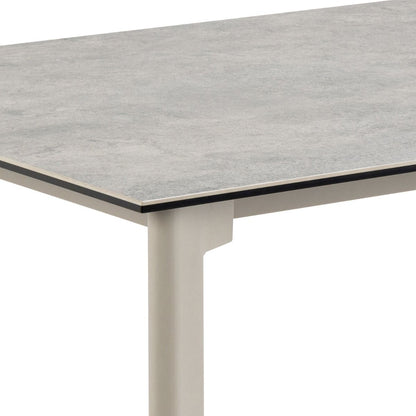 Palermo Ceramic Dining Table in Grey 160x90cm