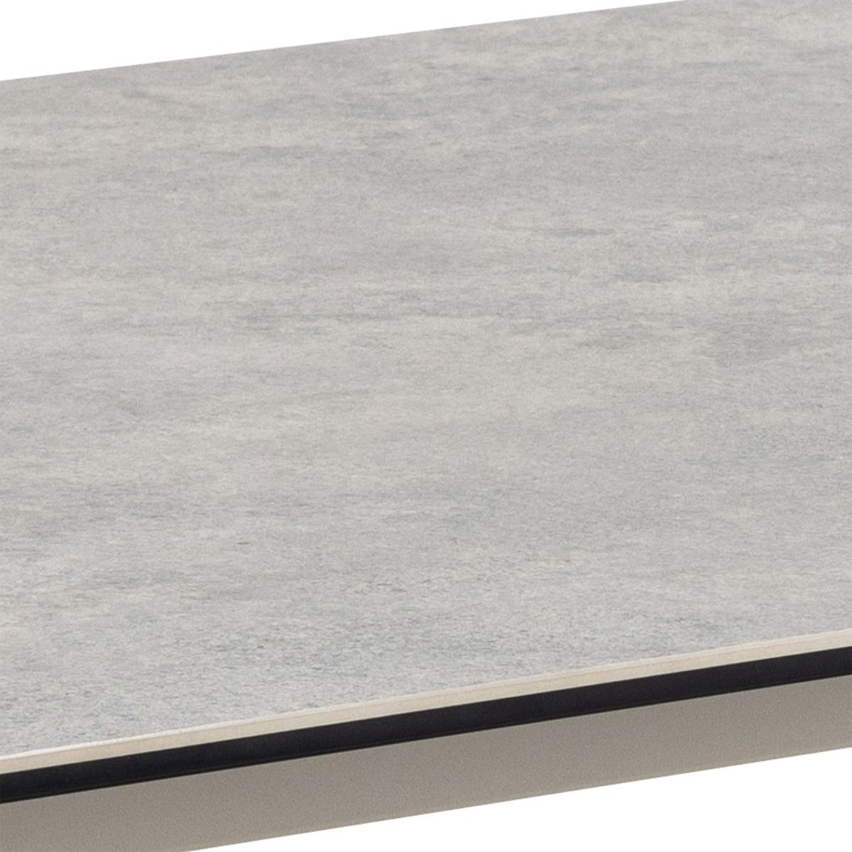 Palermo Ceramic Dining Table in Grey 160x90cm