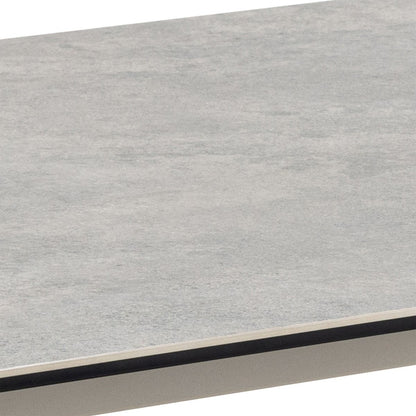 Palermo Ceramic Dining Table in Grey 160x90cm