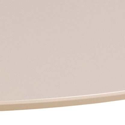 Ibiza Round Dining Table with Beige Top and Matt Beige Base 110x74cm