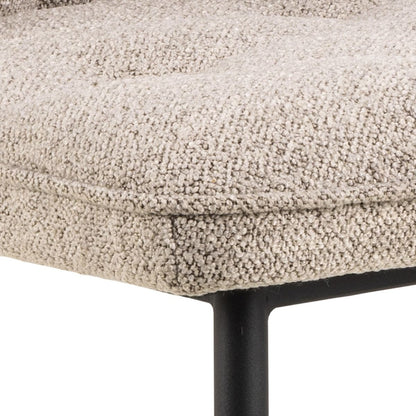 Wicklow Ceramic Dining Table Brown/Black 140-80cm includes 4 Brooke Dining Chairs in Monza Beige