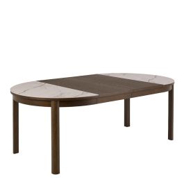 Southampton Round Extendable Dining Table in Cream Ceramic 220x120cm