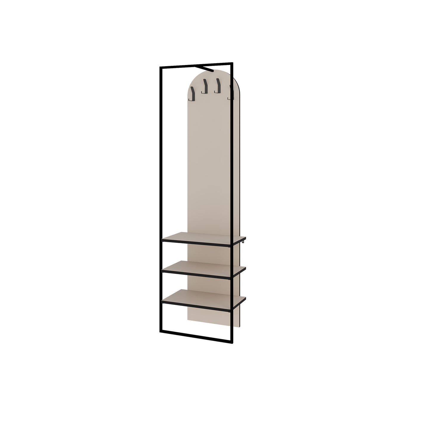 Modern Archy Hall Stand Coat Rack with Shoe Storage