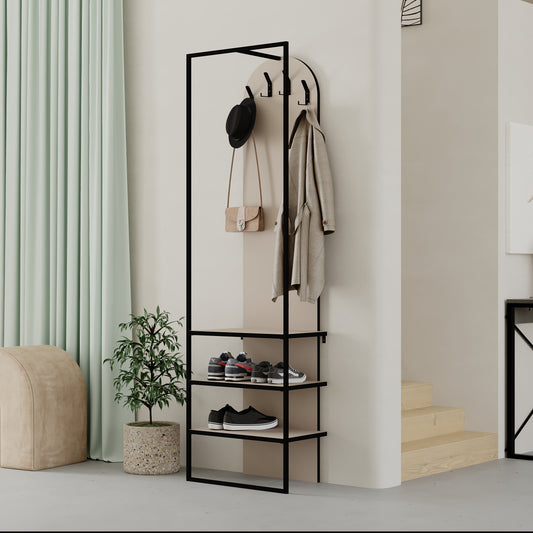 Modern Archy Hall Stand Coat Rack with Shoe Storage