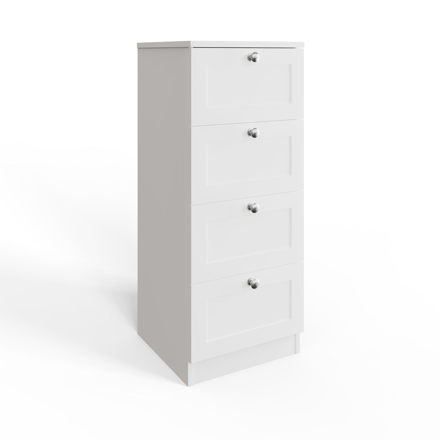 FWStyle Artus Shaker 4-Drawer Chest – Matt White