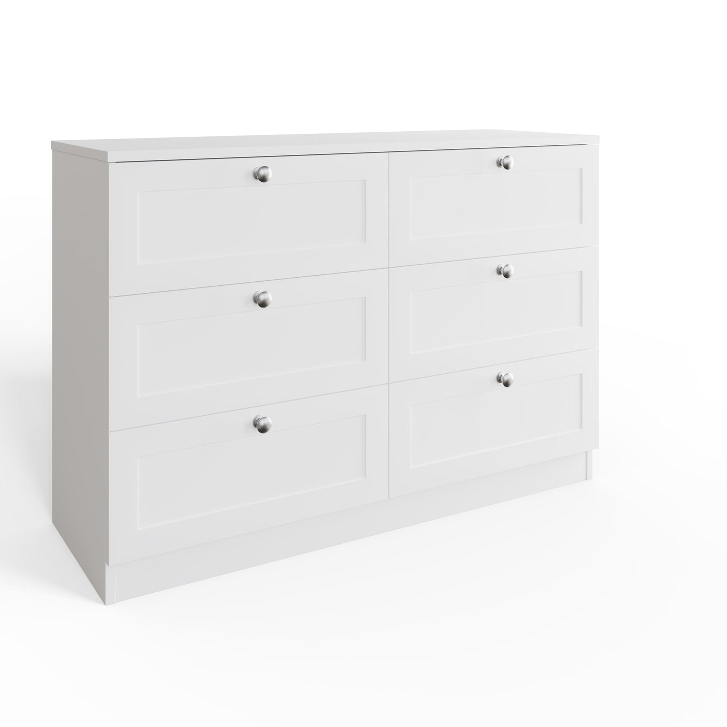 Artus Shaker 6 Drawer Chest of Drawers – Matt White