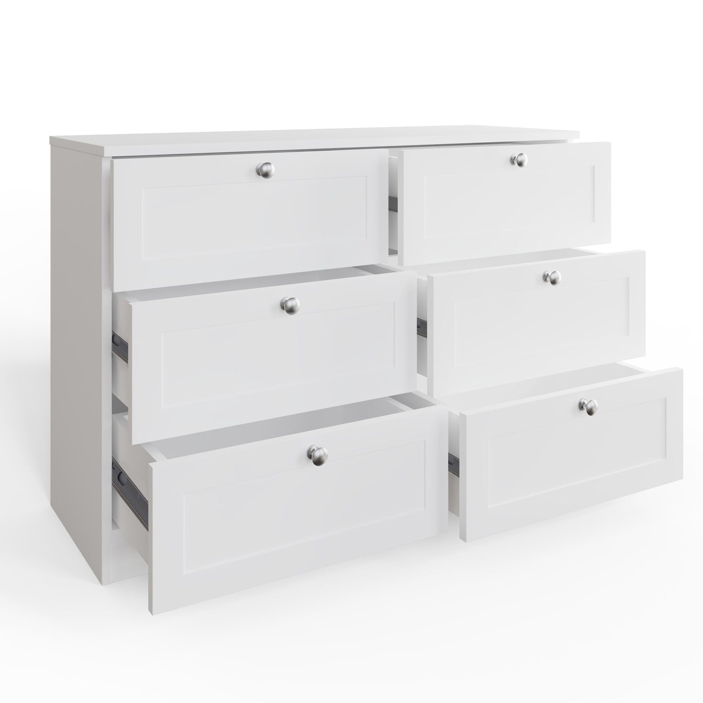 Artus Shaker 6 Drawer Chest of Drawers – Matt White
