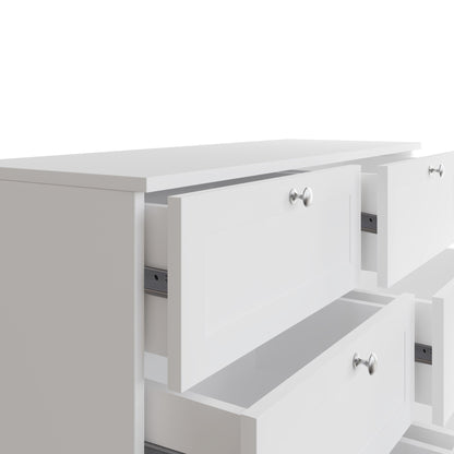 Artus Shaker 6 Drawer Chest of Drawers – Matt White