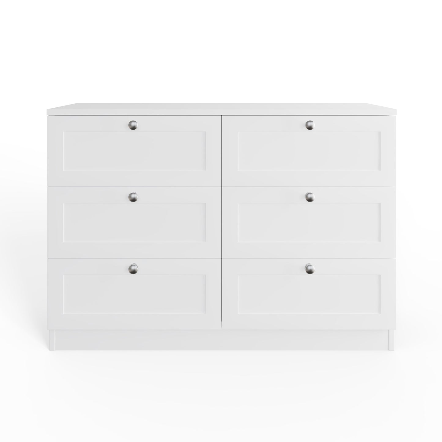Artus Shaker 6 Drawer Chest of Drawers – Matt White